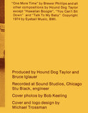 Hound Dog Taylor And The HouseRockers* : Natural Boogie (LP, Album, RE)