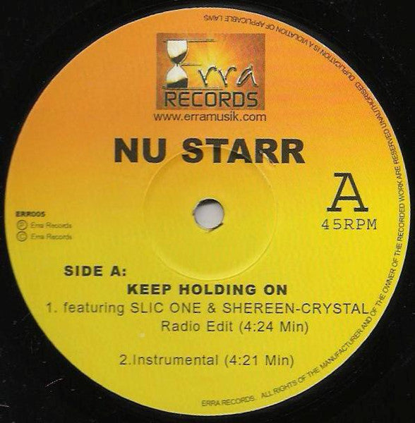 Nu Starr : Keep Holding On (12")