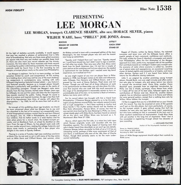 Lee Morgan : Indeed! (LP, Album, Mono, RE, RM)