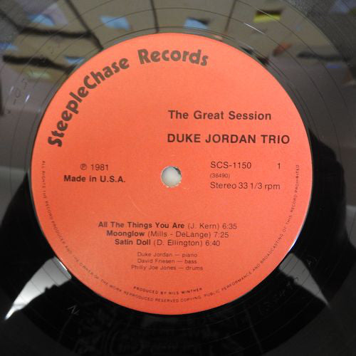 Duke Jordan Trio : The Great Session (LP, Album)