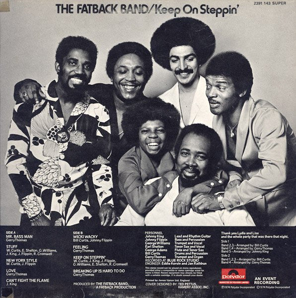 The Fatback Band : Keep On Steppin' (LP, Album)