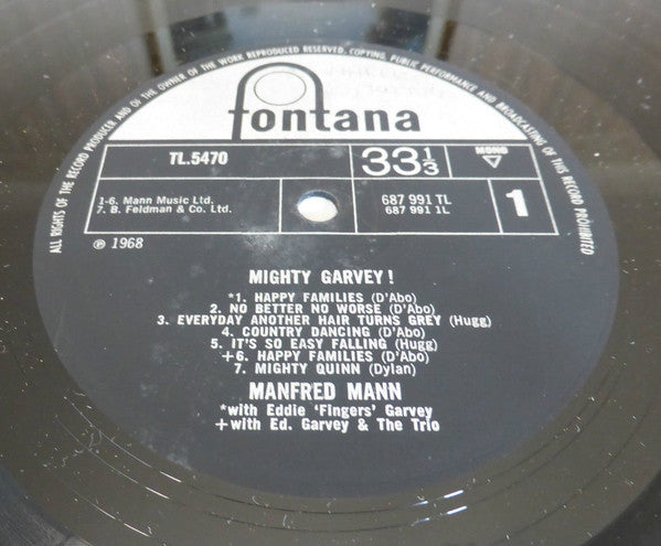 Manfred Mann : Mighty Garvey! (LP, Album, Mono)