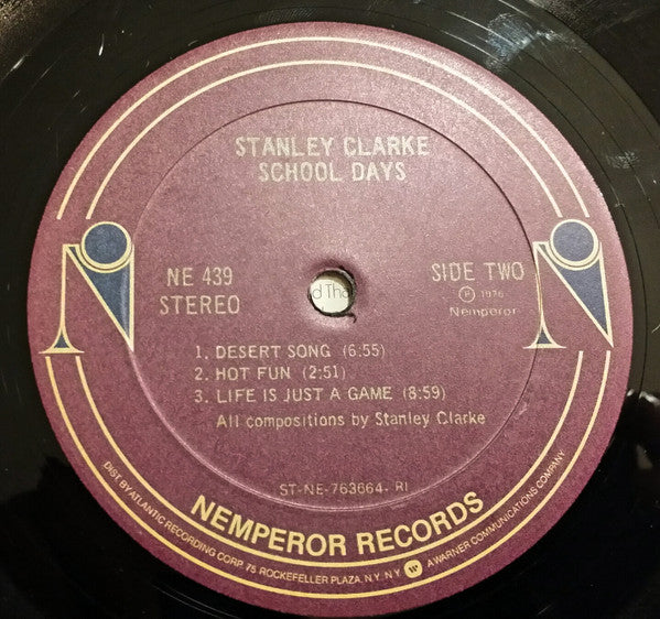 Stanley Clarke : School Days (LP, Album, RI )