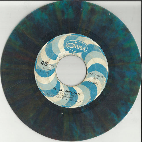 Manzanita Y Su Conjunto : El Supercholo / Virgenes Del Sol (7", Single, Blu)