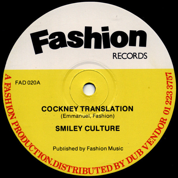 Smiley Culture : Cockney Translation (12", Single)