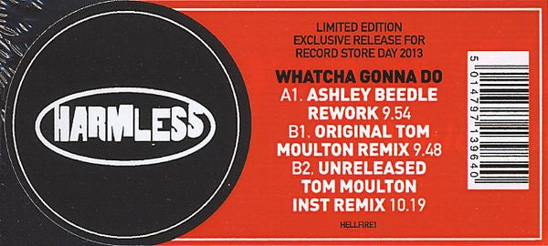 Heaven 'N Hell* : Whatcha Gonna Do (Ashley Beedle & Tom Moulton Remixes) (12", Ltd)