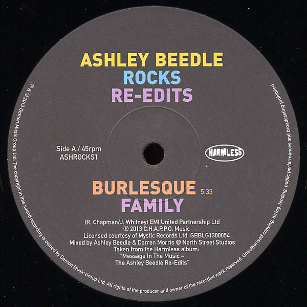 Ashley Beedle : Rocks Re-Edits (12", Ltd)