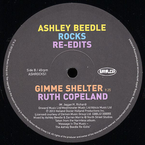 Ashley Beedle : Rocks Re-Edits (12", Ltd)