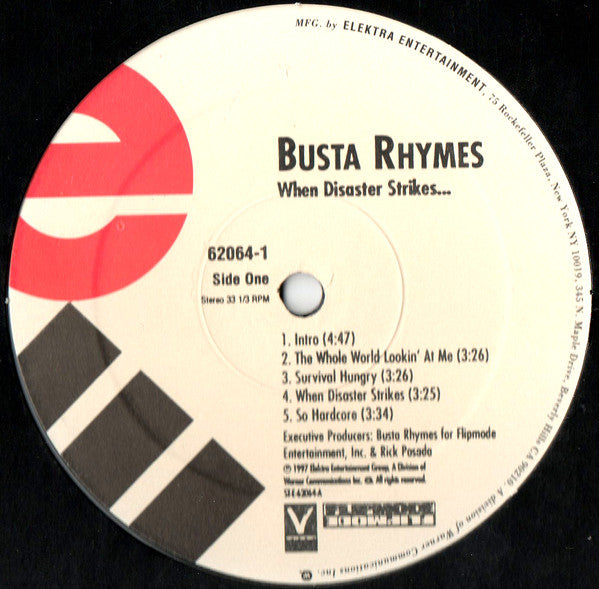Busta Rhymes : When Disaster Strikes... (2xLP, Album)