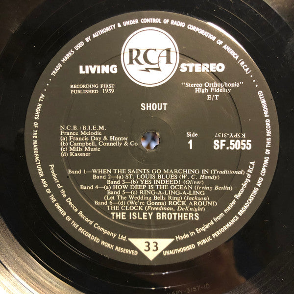 The Isley Brothers : Shout! (LP, Album)