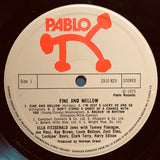 Ella Fitzgerald Jams With Tommy Flanagan, Eddie "Lockjaw" Davis, Louis Bellson, Clark Terry, Zoot Sims, Joe Pass, Ray Brown, Harry Edison : Fine And Mellow (LP, Album)