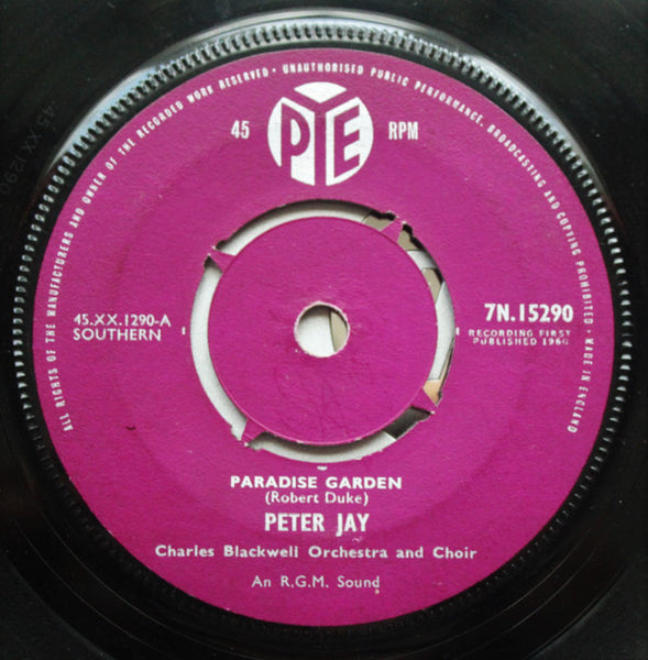 Peter Jay (4) : Paradise Garden (7", Single)