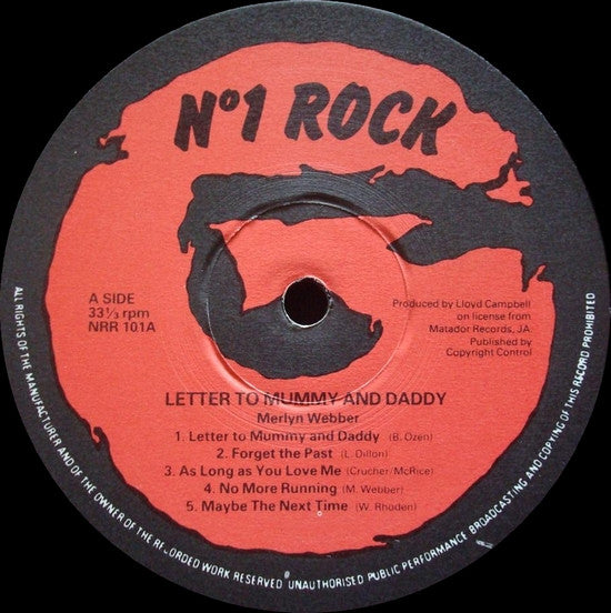 Merlene Webber : Letter To Mummy And Daddy (LP, Album)