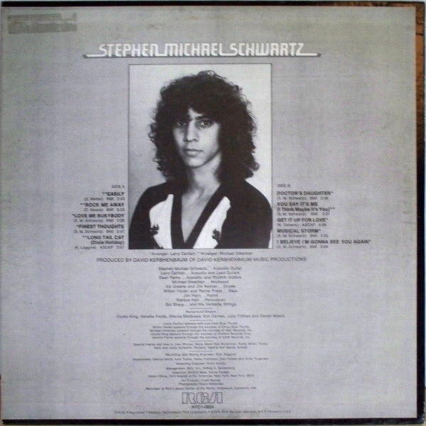 Stephen Michael Schwartz : Stephen Michael Schwartz (LP, Album, Quad)