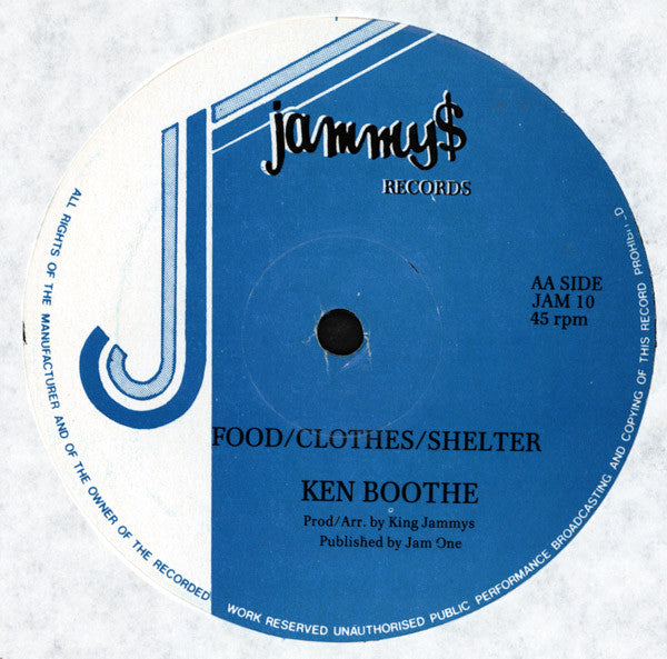 Sanchez / Ken Boothe : Around The Corner / Food/Clothes/Shelter (12")