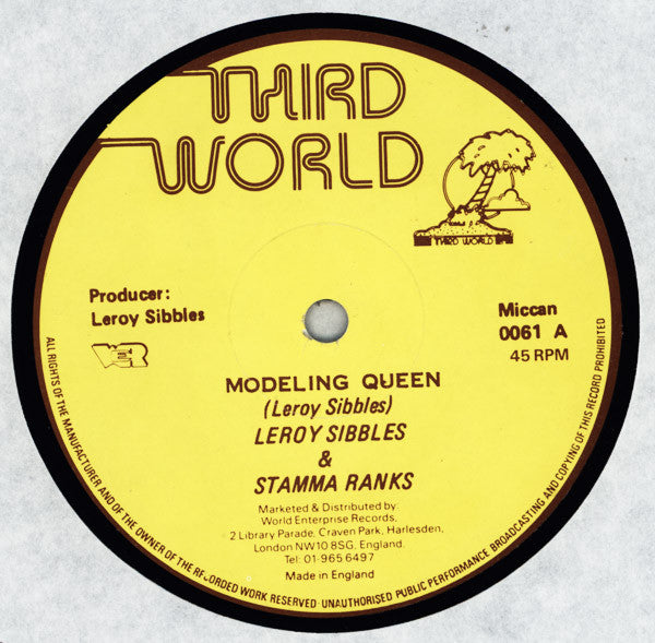 Leroy Sibbles & Stamma Ranks* : Modeling Queen (12")