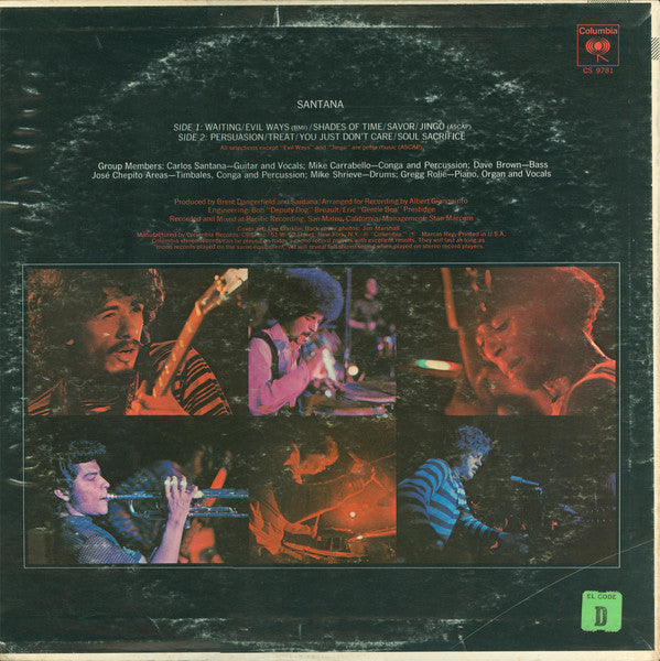Santana : Santana (LP, Album, Pit)