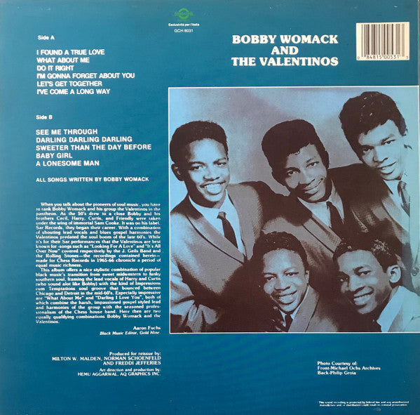 Bobby Womack And The Valentinos* : Bobby Womack And The Valentinos (LP, RE)