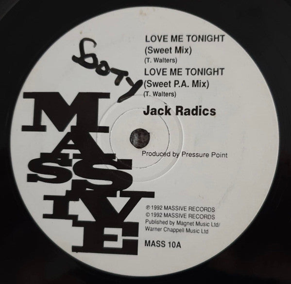 Jack Radics : Love Me Tonight (12")