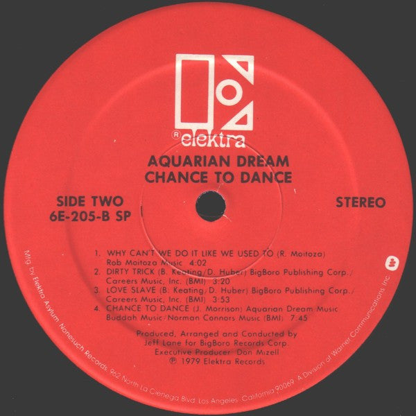 Aquarian Dream (2) : Chance To Dance (LP, Album, Spe)