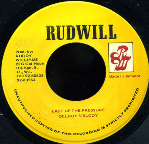 Delroy Melody : Ease Up The Pressure (7")