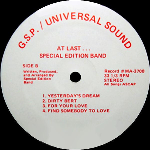Special Edition Band : At Last (LP, Album)