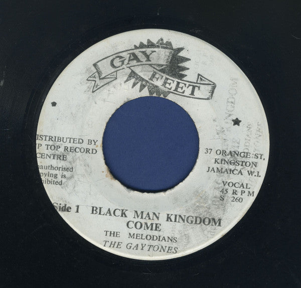 The Melodians, The Gaytones : Black Man Kingdom Come / Swing And Dine (7", Single)