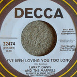 Larry Davis And The Marvels : The Magic Is Gone (7", Promo)