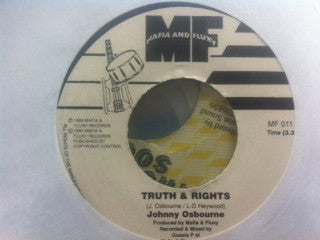 Johnny Osbourne : Truth & Rights (7")
