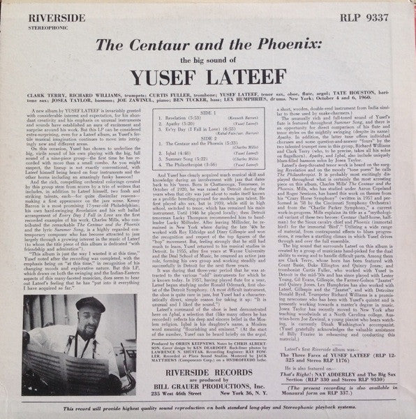 Yusef Lateef : The Centaur And The Phoenix (LP, Album)