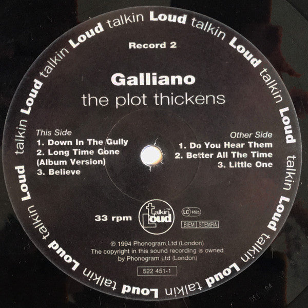 Galliano : The Plot Thickens (2xLP, Album, Ltd, Num)
