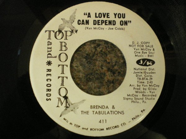 Brenda & The Tabulations : Why Didn't I Think Of That / A Love You Can Depend On (7", Promo)