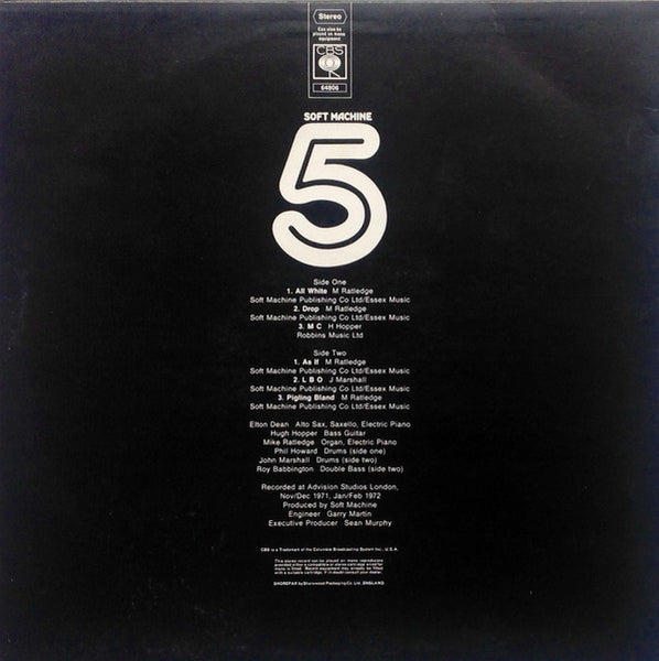 Soft Machine : Fifth (LP, Album)
