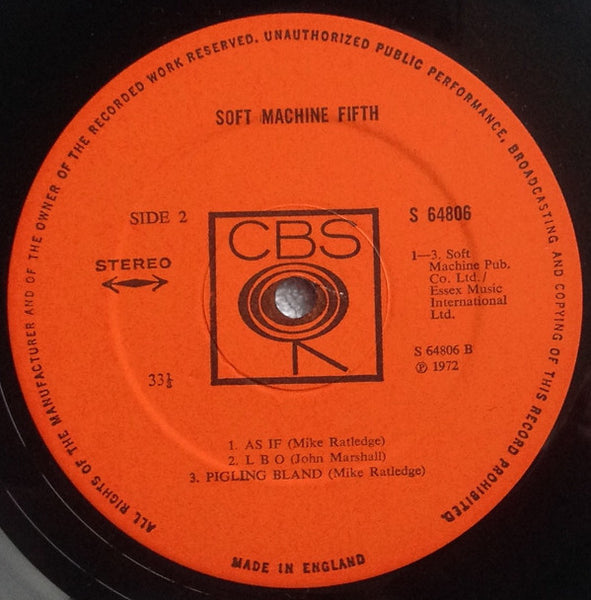 Soft Machine : Fifth (LP, Album)