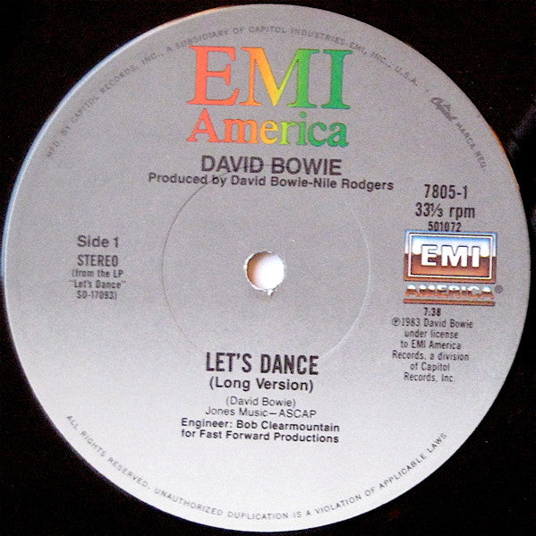 David Bowie : Let's Dance (12", Single)