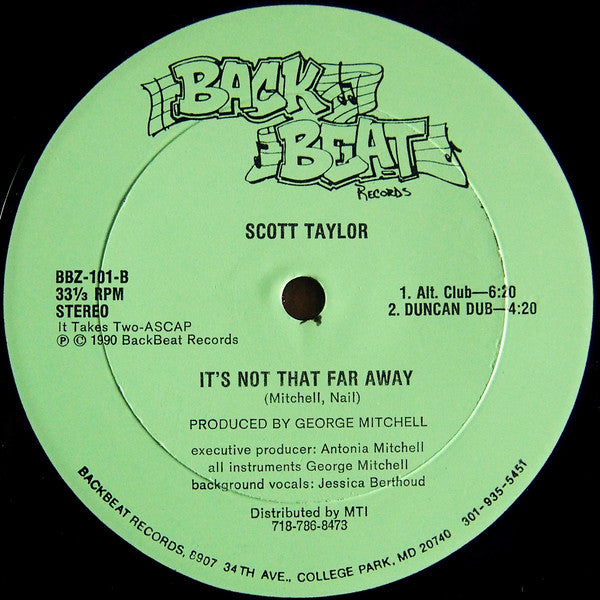 Scott Taylor (2) : It's Not That Far Away (12")