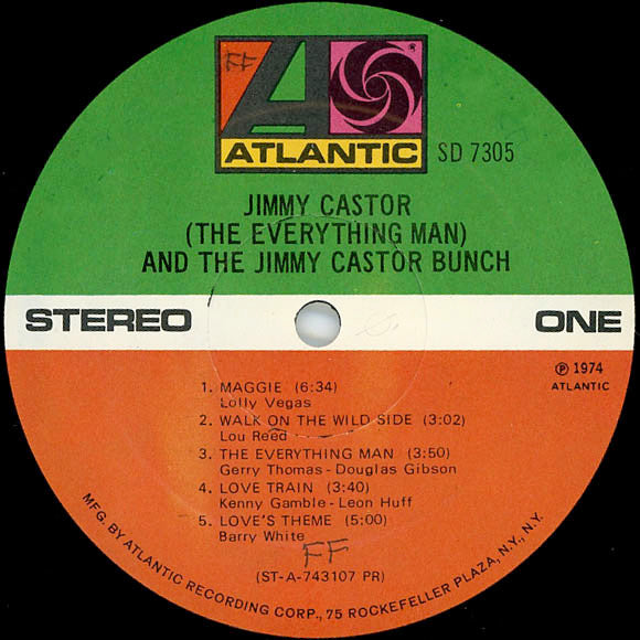 Jimmy Castor ( The Everything Man ) And The Jimmy Castor Bunch : Jimmy Castor (The Everything Man) And The Jimmy Castor Bunch (LP, Album, Pre)