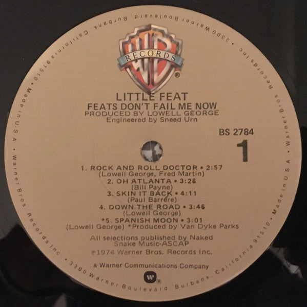 Little Feat : Feats Don't Fail Me Now (LP, Album, RE, Jac)