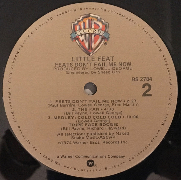 Little Feat : Feats Don't Fail Me Now (LP, Album, RE, Jac)