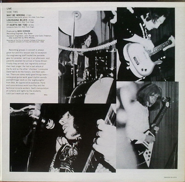 Savoy Brown : Blue Matter (LP, Album, BW )