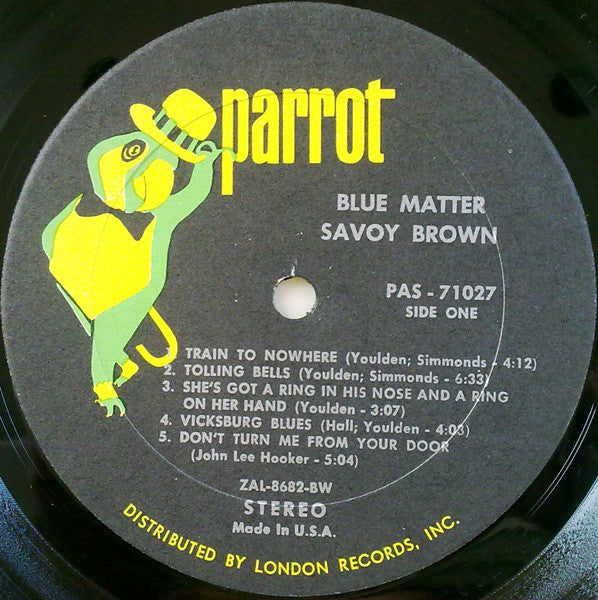Savoy Brown : Blue Matter (LP, Album, BW )