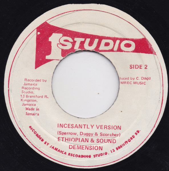 The Ethiopian : Incesantly (7", Red)