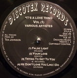 Various : It's A Love Thing Vol. 1 (LP, Comp)