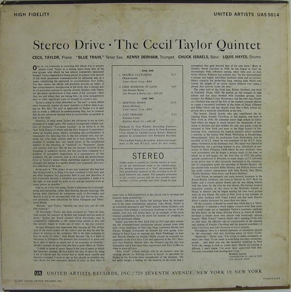 Cecil Taylor Quintet : Stereo Drive (LP, Album)