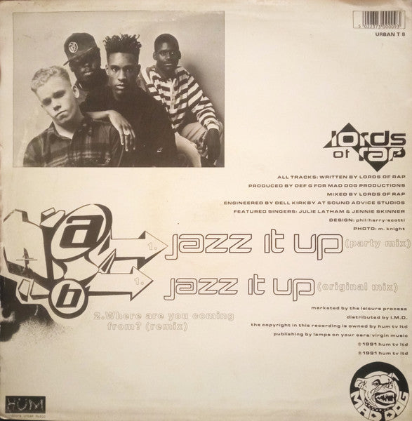 Lords Of Rap : Jazz It Up (12")