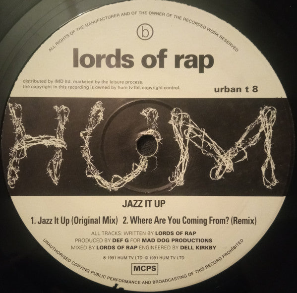 Lords Of Rap : Jazz It Up (12")
