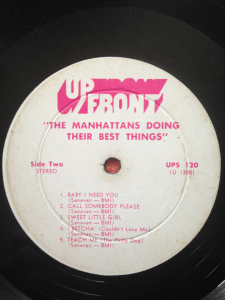 The Manhattans* : Doing Their Best Things (LP, Comp, Whi)