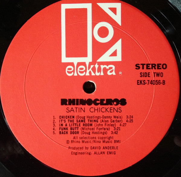 Rhinoceros (2) : Satin Chickens (LP, Album)