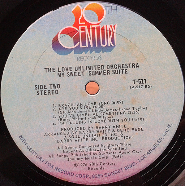 Love Unlimited Orchestra : My Sweet Summer Suite (LP, Album)