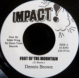 Dennis Brown : Foot Of The Mountain (7", RE)